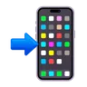 Mobile Phone With Arrow