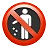 Verunreinigen Sie das Symbol nicht