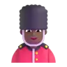 Man Guard: Medium-Dark Skin Tone Emoji 💂🏾‍♂️ image - Microsoft 3D Fluent style
