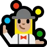 Woman Juggling: Medium-Light Skin Tone Emoji 🤹🏼‍♀️ image - Microsoft Windows 10 Segoe UI Emoji style