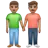 Men Holding Hands: Medium Skin Tone