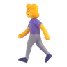 Woman Walking Emoji 🚶‍♀️ image - Microsoft 3D Fluent style