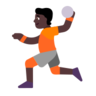 Person Playing Handball: Dark Skin Tone Emoji 🤾🏿 image - Microsoft Classic 2D style