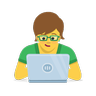 Woman Technologist Emoji 👩‍💻 image - Skype style