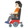 Person In Motorized Wheelchair: Light Skin Tone Emoji 🧑🏻‍🦼 image - Google Noto Color style