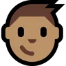Boy: Medium Skin Tone Emoji 👦🏽 image - Microsoft Windows 10 Segoe UI Emoji style