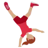 Woman Cartwheeling: Medium Skin Tone Emoji 🤸🏽‍♀️ image - Twitter / X (Twemoji) style