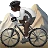 Person Mountain Biking: Dark Skin Tone