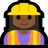 Woman Construction Worker: Medium-Dark Skin Tone