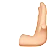 Rightwards Pushing Hand: Light Skin Tone