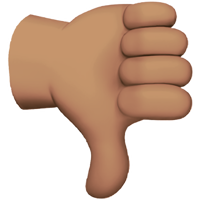 Thumbs Down: Medium Skin Tone