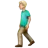 Man Walking: Medium-Light Skin Tone