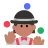 Woman Juggling: Medium Skin Tone