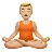 Man In Lotus Position: Medium-Light Skin Tone