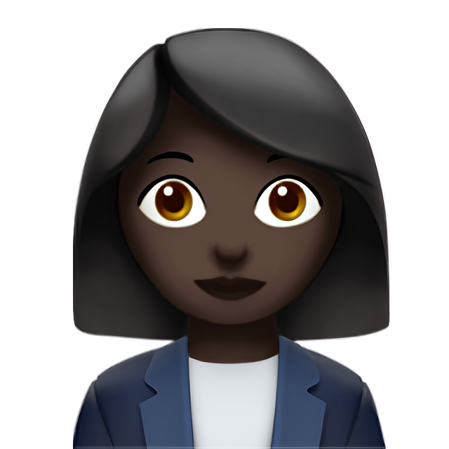 Woman Office Worker: Dark Skin Tone