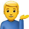 Man Tipping Hand Emoji 💁‍♂️ image - Apple style