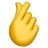 Hand With Index Finger And Thumb Crossed
