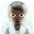 Person In Steamy Room: Dark Skin Tone