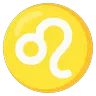 狮子座 Emoji ♌ image - Google Noto Color Animated style
