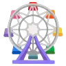 Emoji Ferris Wheel 🎡 image - Google Noto Color Animated style