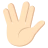 Vulcan Salute: Light Skin Tone