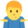 Man Shrugging Emoji 🤷‍♂️ image - Twitter / X (Twemoji) style