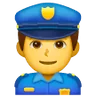 Man Police Officer Emoji 👮‍♂️ image - Samsung style