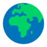 Globo Terrestre Europa-África Emoji 🌍 image - Microsoft Classic 2D style