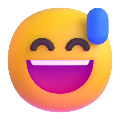 Grinning Face With Sweat