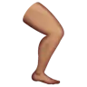Leg: Medium Skin Tone Emoji 🦵🏽 image - WhatsApp style