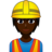 Construction Worker: Dark Skin Tone