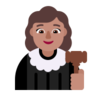 Woman Judge: Medium Skin Tone Emoji 👩🏽‍⚖️ image - Microsoft Classic 2D style