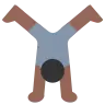 Person Cartwheeling: Medium-Dark Skin Tone Emoji 🤸🏾 image - Tossface style