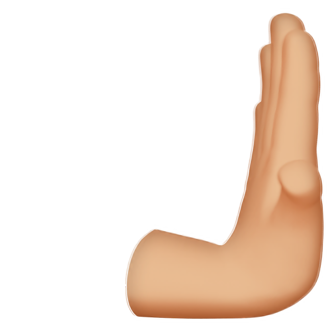 Rightwards Pushing Hand: Medium-Light Skin Tone