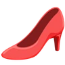 Emoji Magas sarkú cipő 👠 image - Facebook Messenger (2016) style
