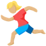 Person Running: Medium-Light Skin Tone Emoji 🏃🏼 image - Facebook Messenger (2016) style