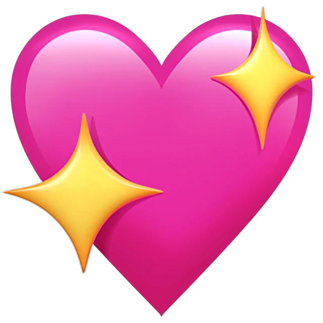 (*^▽^*)❤︎❤︎❤︎ 💖 - Sparkling Heart Emoji Meaning, Copy and Paste