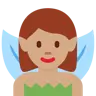 Woman Fairy: Medium Skin Tone Emoji 🧚🏽‍♀️ image - Twitter / X (Twemoji) style