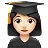 Woman Student: Light Skin Tone