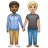 People Holding Hands: Medium-Dark Skin Tone, Medium-Light Skin Tone