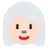 Woman: Light Skin Tone, White Hair