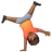 Person Cartwheeling: Medium-Dark Skin Tone