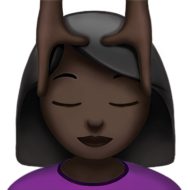 Woman Getting Massage: Dark Skin Tone