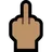 Middle Finger: Medium Skin Tone