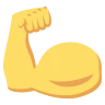 Emoji Hajlított bicepsz 💪 image - EmojiTwo style