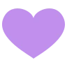 紫心勋章 Emoji 💜 image - EmojiTwo style