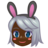 People With Bunny Ears: Dark Skin Tone