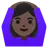 Woman Gesturing Ok: Dark Skin Tone