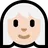 Woman: Light Skin Tone, White Hair