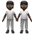 People Holding Hands: Dark Skin Tone